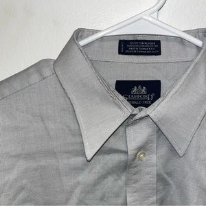 Stafford Wrinkle-Free Long Sleeve Button-Down Dress Shirt